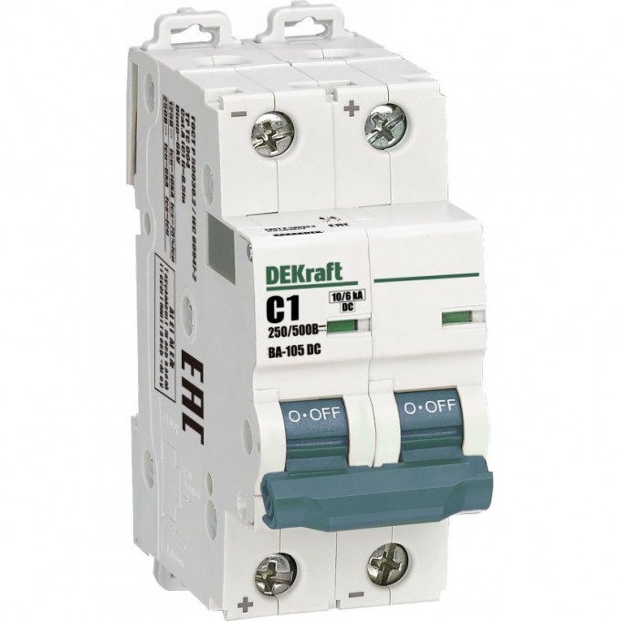 Автоматический выключатель SCHNEIDER ELECTRIC DEKRAFT ВА105-2P-001A-C-DC 13386DEK Автоматический выключатель SCHNEIDER ELECTRIC DEKRAFT ВА105-2P-001A-C-DC 13386DEK
