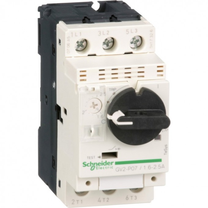 Автоматический выключатель SCHNEIDER ELECTRIC TESYS с комбинированным расцепителем 1,6-2,5А GV2P07 Автоматический выключатель SCHNEIDER ELECTRIC TESYS с комбинированным расцепителем 1,6-2,5А GV2P07