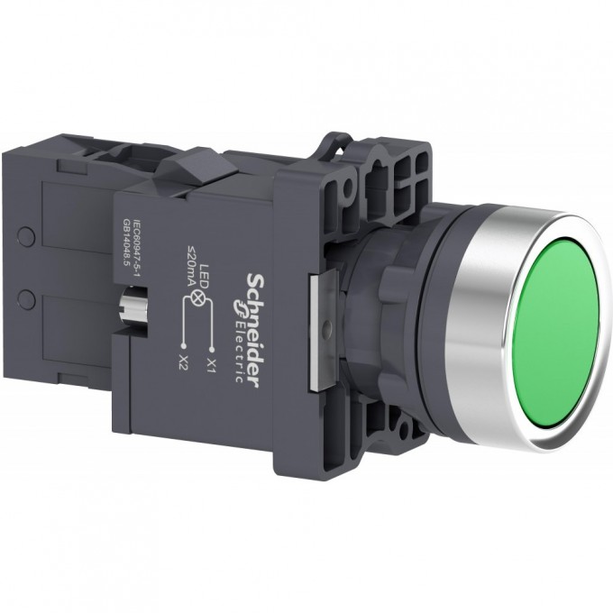 Кнопка SCHNEIDER ELECTRIC HARMONY EASY XA2 с подсветкой, LED, 220В., зеленая, 1НO XA2EW33M1 Кнопка SCHNEIDER ELECTRIC HARMONY EASY XA2 с подсветкой, LED, 220В., зеленая, 1НO XA2EW33M1