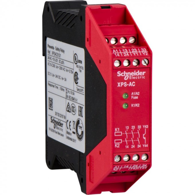 Модуль безопасности SCHNEIDER ELECTRIC PREVENTA КАТ. 3 24В XPSAC5121P Модуль безопасности SCHNEIDER ELECTRIC PREVENTA КАТ. 3 24В XPSAC5121P