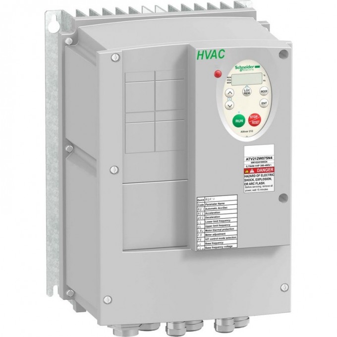 Преобразователь частоты SCHNEIDER ELECTRIC ALTIVAR 212 1,5КВТ 480В IP55 ATV212WU15N4 Преобразователь частоты SCHNEIDER ELECTRIC ALTIVAR 212 1,5КВТ 480В IP55 ATV212WU15N4