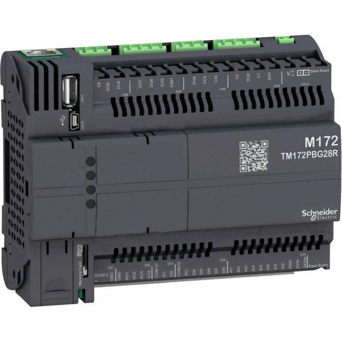 Программируемый контроллер SCHNEIDER ELECTRIC MODICON М172,без дисплея, 28 I/O, Eth, 2 MB TM172PBG28R Программируемый контроллер SCHNEIDER ELECTRIC MODICON М172,без дисплея, 28 I/O, Eth, 2 MB TM172PBG28R