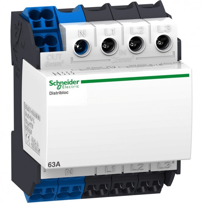 Распределительная колодка SCHNEIDER ELECTRIC LINERGY DISTRIBLOC 63A, ввод снизу 04040 Распределительная колодка SCHNEIDER ELECTRIC LINERGY DISTRIBLOC 63A, ввод снизу 04040