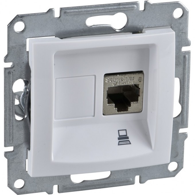 Розетка компьютерная SCHNEIDER ELECTRIC SEDNA RJ45, кат. 5е, неэкр. UTP, БЕЛЫЙ SDN4300121 Розетка компьютерная SCHNEIDER ELECTRIC SEDNA RJ45, кат. 5е, неэкр. UTP, БЕЛЫЙ SDN4300121