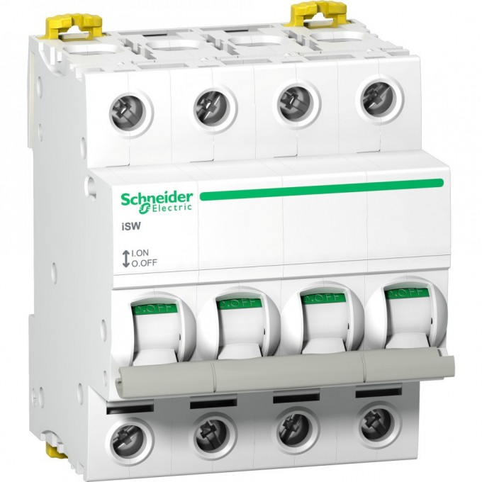 Выключатель нагрузки SCHNEIDER ELECTRIC ACTI 9 iSW 4П 100A A9S65491 Выключатель нагрузки SCHNEIDER ELECTRIC ACTI 9 iSW 4П 100A A9S65491