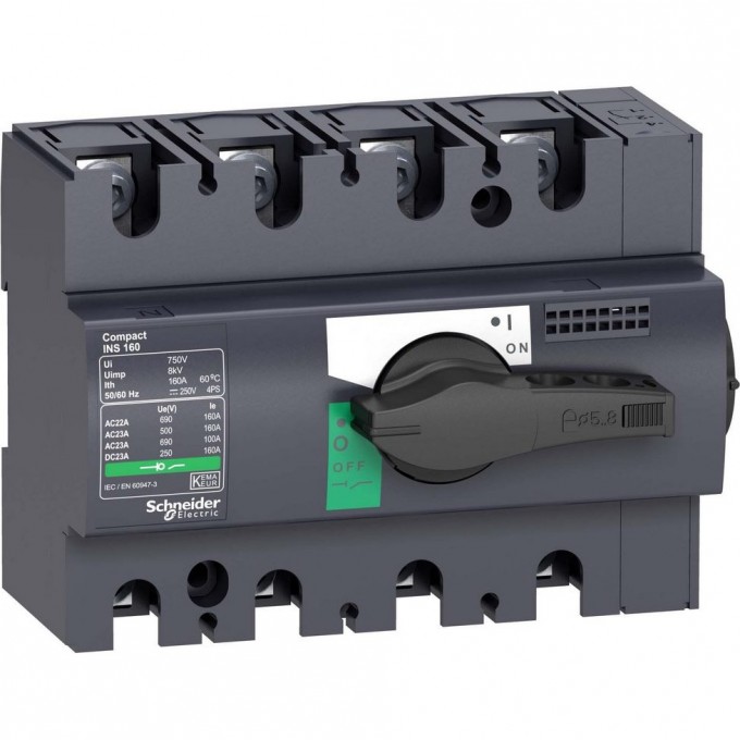Выключатель-разъединитель SCHNEIDER ELECTRIC COMPACT INS125 4P 28911 Выключатель-разъединитель SCHNEIDER ELECTRIC COMPACT INS125 4P 28911
