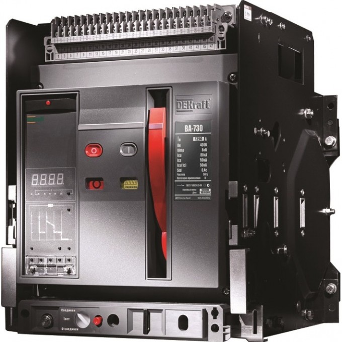 Воздушный автоматический выключатель SCHNEIDER ELECTRIC DEKRAFT выкатной 3P 3200А 80кА расц. 21747DEK Воздушный автоматический выключатель SCHNEIDER ELECTRIC DEKRAFT выкатной 3P 3200А 80кА расц. 21747DEK