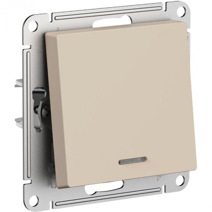 Выключатель 1-клавишный SCHNEIDER ELECTRIC ATLASDESIGN с подсветкой (сх.1а) 10AX механизм, песочный ATN001213 Выключатель 1-клавишный SCHNEIDER ELECTRIC ATLASDESIGN с подсветкой (сх.1а) 10AX механизм, песочный ATN001213