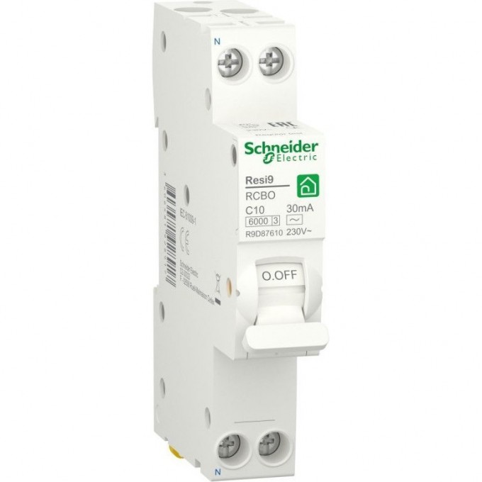 Выключатель автоматический SCHNEIDER ELECTRIC RESI9 дифференциального тока, тип AC 2п C 20А 6000А 30мА 18мм R9D87620 Выключатель автоматический SCHNEIDER ELECTRIC RESI9 дифференциального тока, тип AC 2п C 20А 6000А 30мА 18мм R9D87620