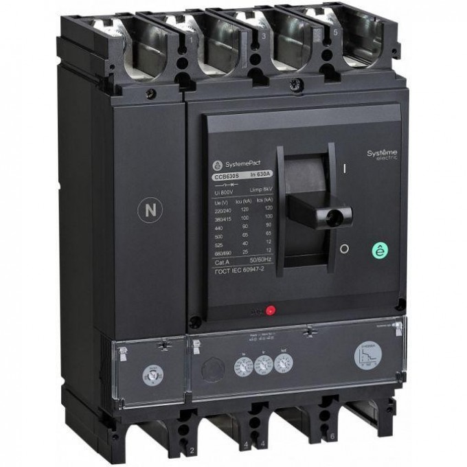 Выключатель автоматический SCHNEIDER ELECTRIC SYSTEMEPACT CCB400 50кА 3P3D S2.3 400А SPC400N40023L3DF Выключатель автоматический SCHNEIDER ELECTRIC SYSTEMEPACT CCB400 50кА 3P3D S2.3 400А SPC400N40023L3DF