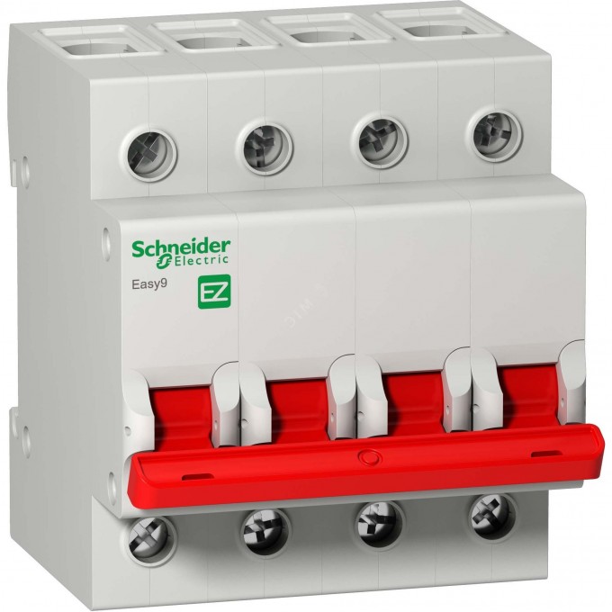 Выключатель нагрузки SCHNEIDER ELECTRIC EASY9 (модульный рубильник) 4П 100А 400В =S= EZ9S16491 Выключатель нагрузки SCHNEIDER ELECTRIC EASY9 (модульный рубильник) 4П 100А 400В =S= EZ9S16491